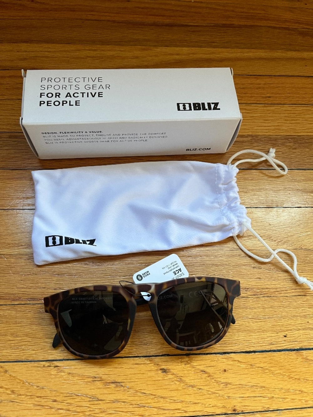 Bliz Ace- Matte Leopard Brown with Smoke Lens